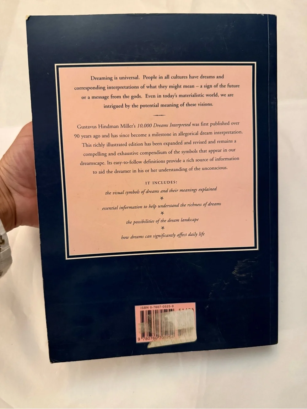 10,000 Dreams Interpreted — Navy Book with Gold Text
